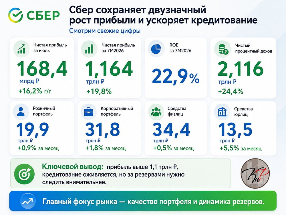 Кредиты растут, ставки падают: где у Сбера точка перелома
