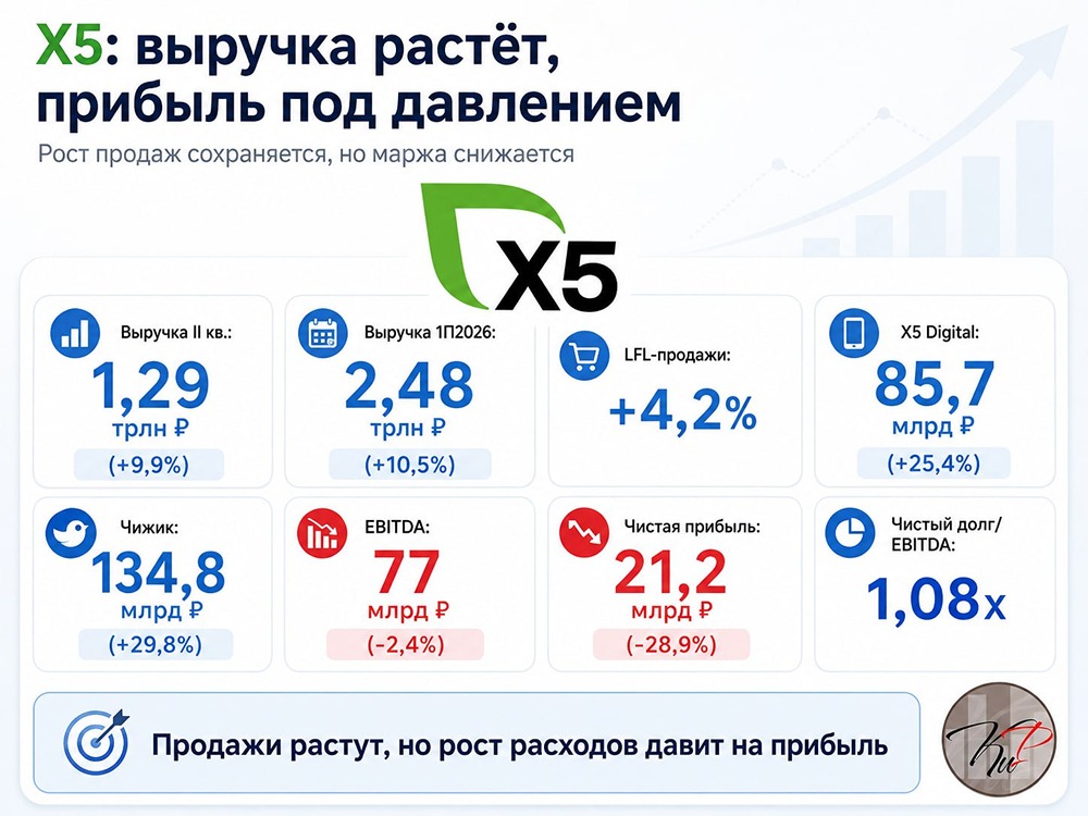 Когда X5 остановит снижение маржи: есть ли свет в конце тоннеля