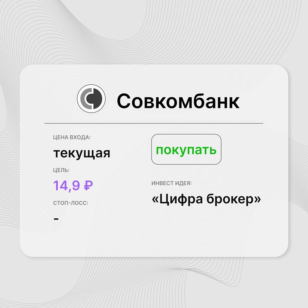 Инвест-идея по акциям Совкомбанка: поддержку инвестиционному кейсу оказывают постепенный рост кредитного портфеля
