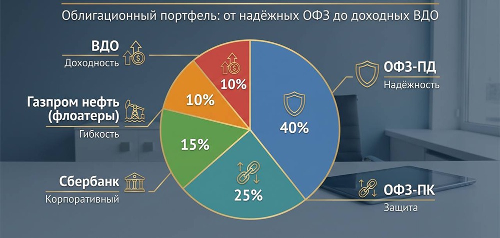 Облигационный портфель: от надёжных ОФЗ до доходных ВДО