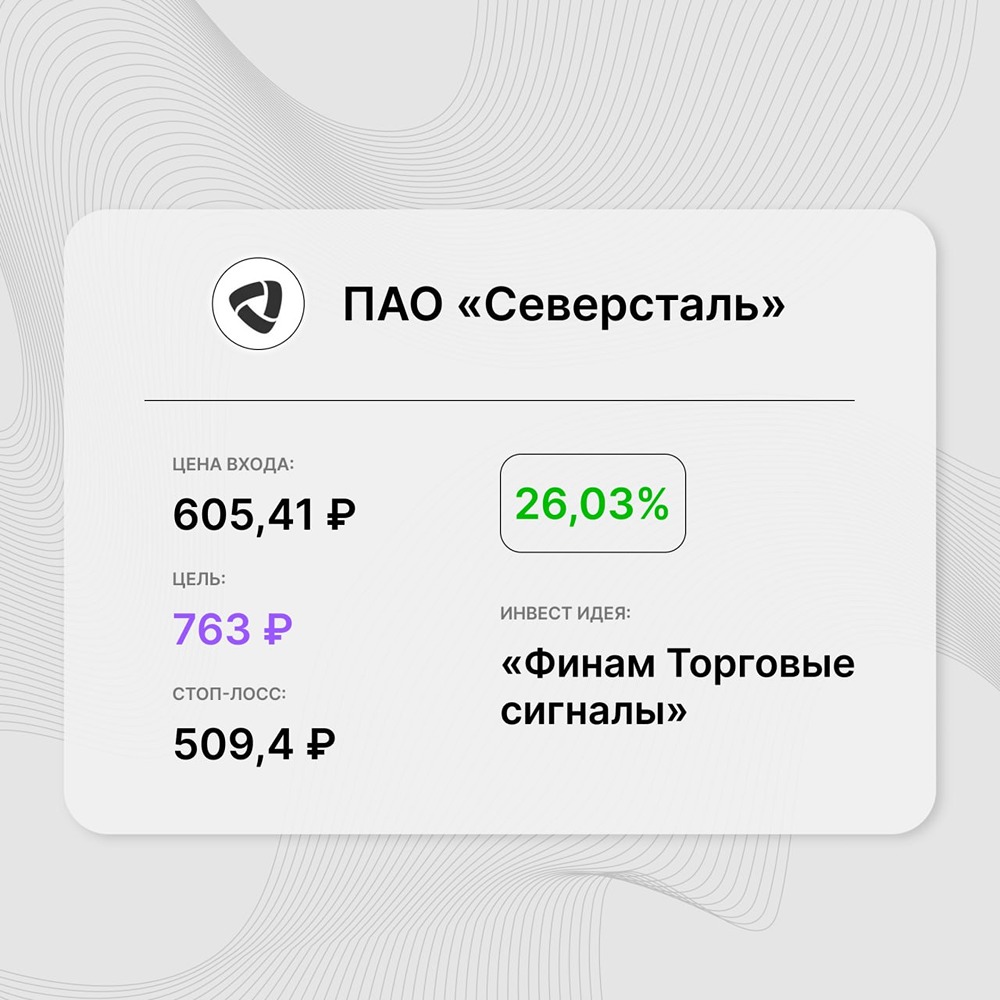 Инвест-идея по акциям «Северсталь»: после июльского разворота бумага восстановилась к августовским максимумам