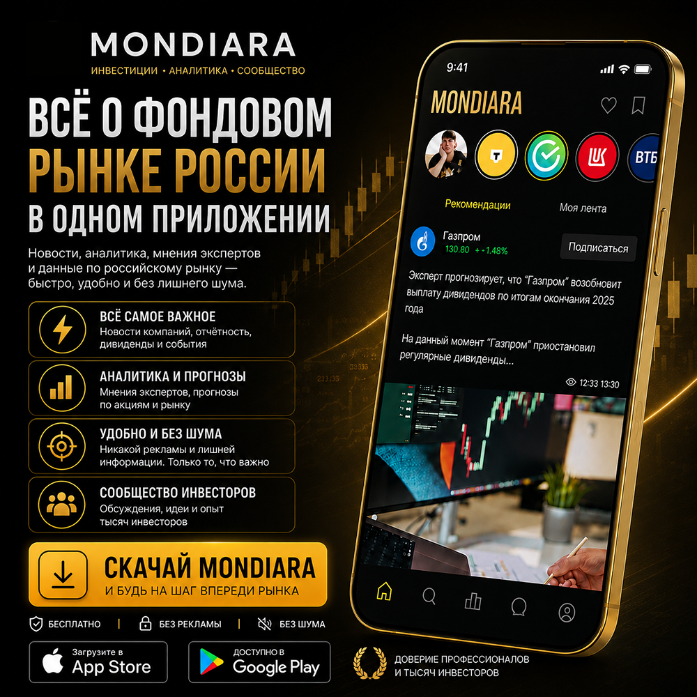 Приложение для инвесторов: акции, новости и аналитика фондового рынка — MONDIARA