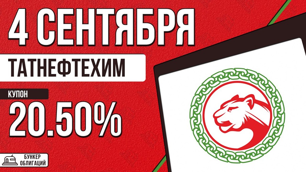 Татнефтехим размещает облигации под 20,5% — объём 300 млн ₽, старт 4 сентября