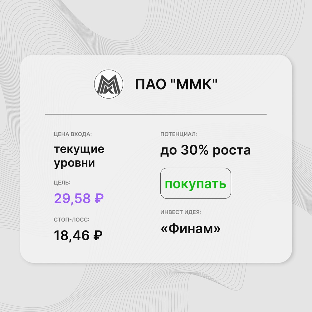 Инвест-идея по акциям ПАО «ММК»: с технической точки зрения акции начали восстанавливаться