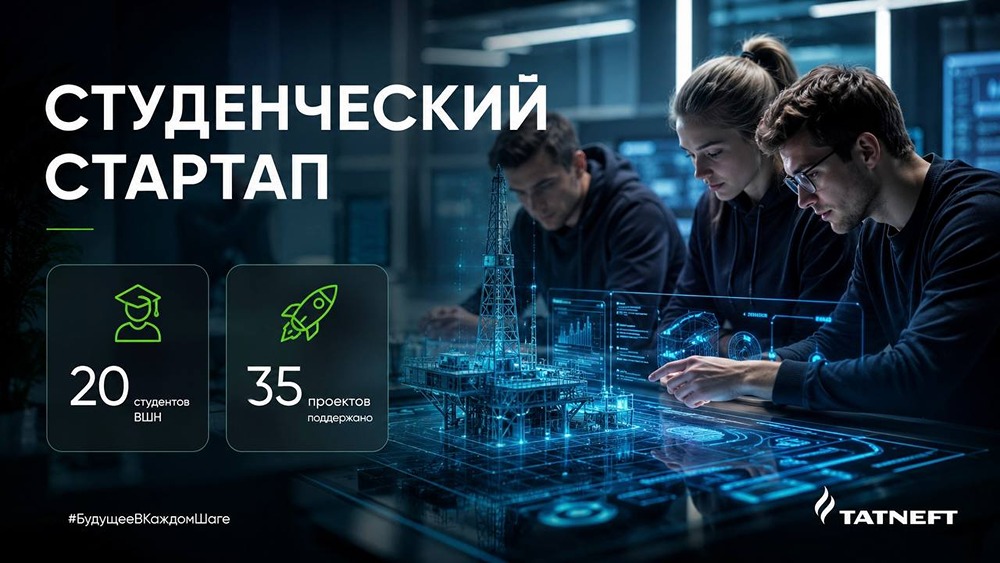 Инвестиции в интеллект: 35 студенческих стартапов при поддержке «Татнефти» получили по 1 млн рублей от Фонда содействия инновациям
