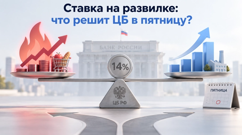 ЦБ РФ на развилке: ставку сохранят на 14%, но эпоха высоких ставок уходит