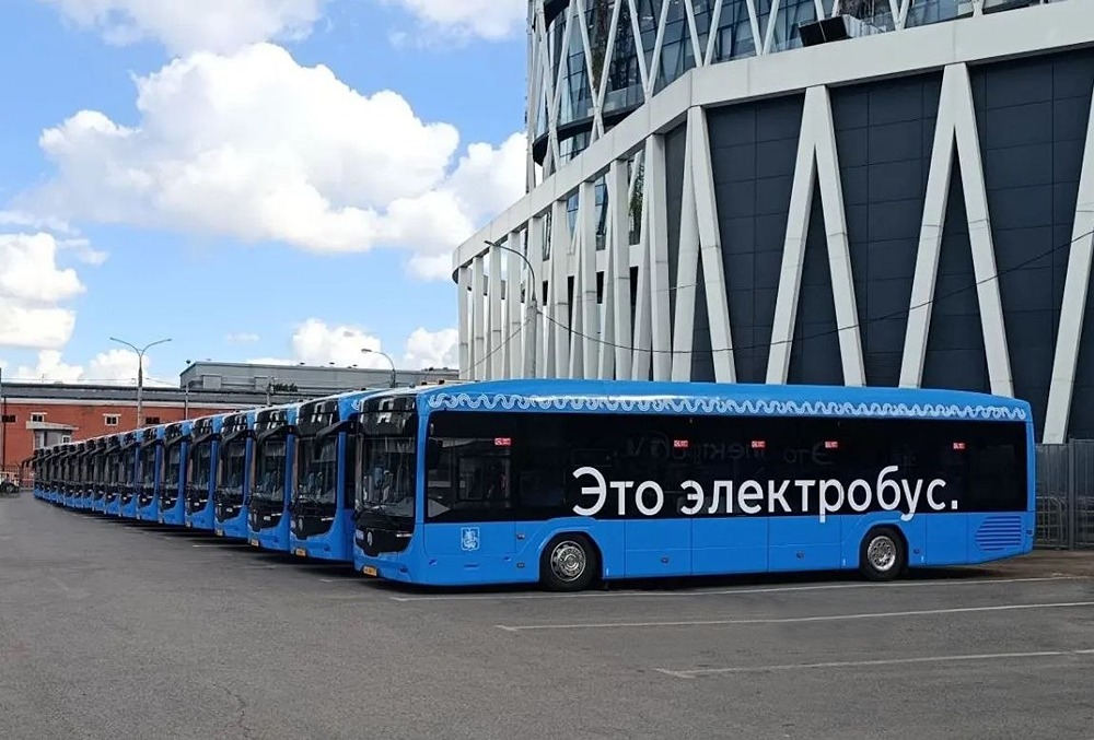Электробусы КАМАЗ‑52222 с инвертированным пантографом: открыта СТО «Пресня» в Москве