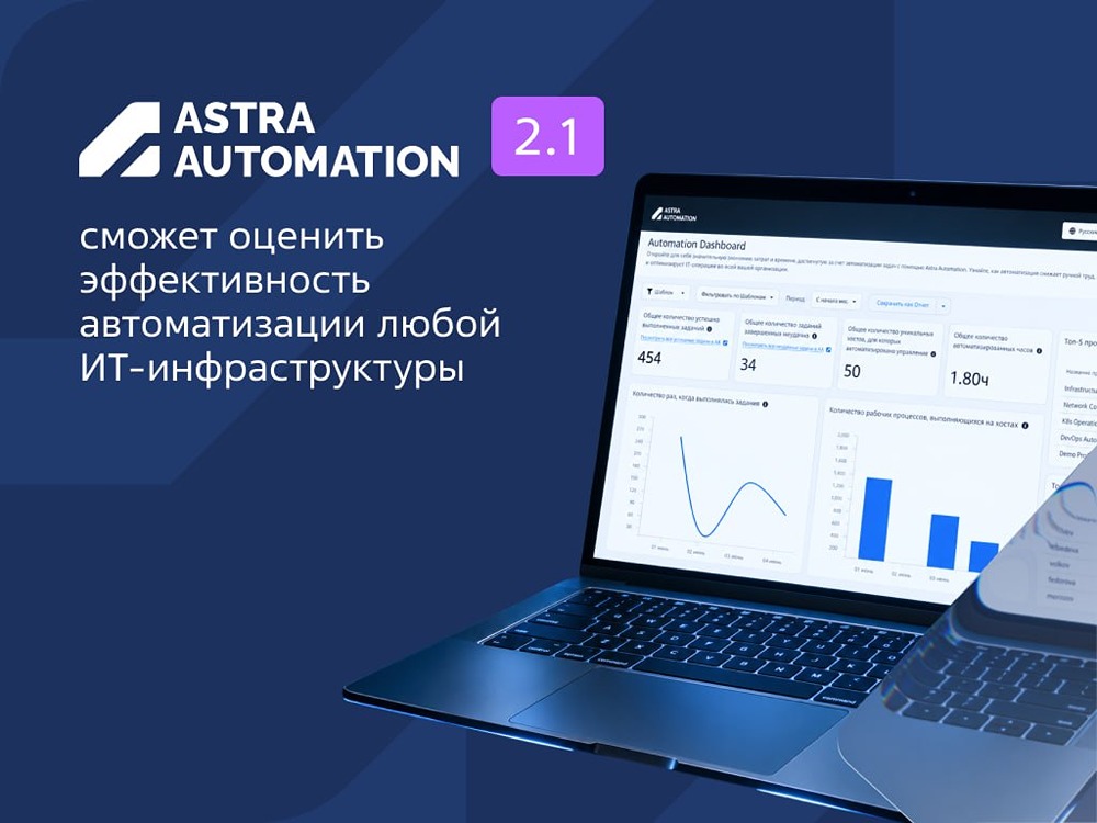 Новый релиз Astra Automation 2.1: считаем выгоду от автоматизации с Automation Dashboard, разворачиваем в контейнерах на ВМ, проверяем инфраструктуру до установки — пробная версия доступна на сайте