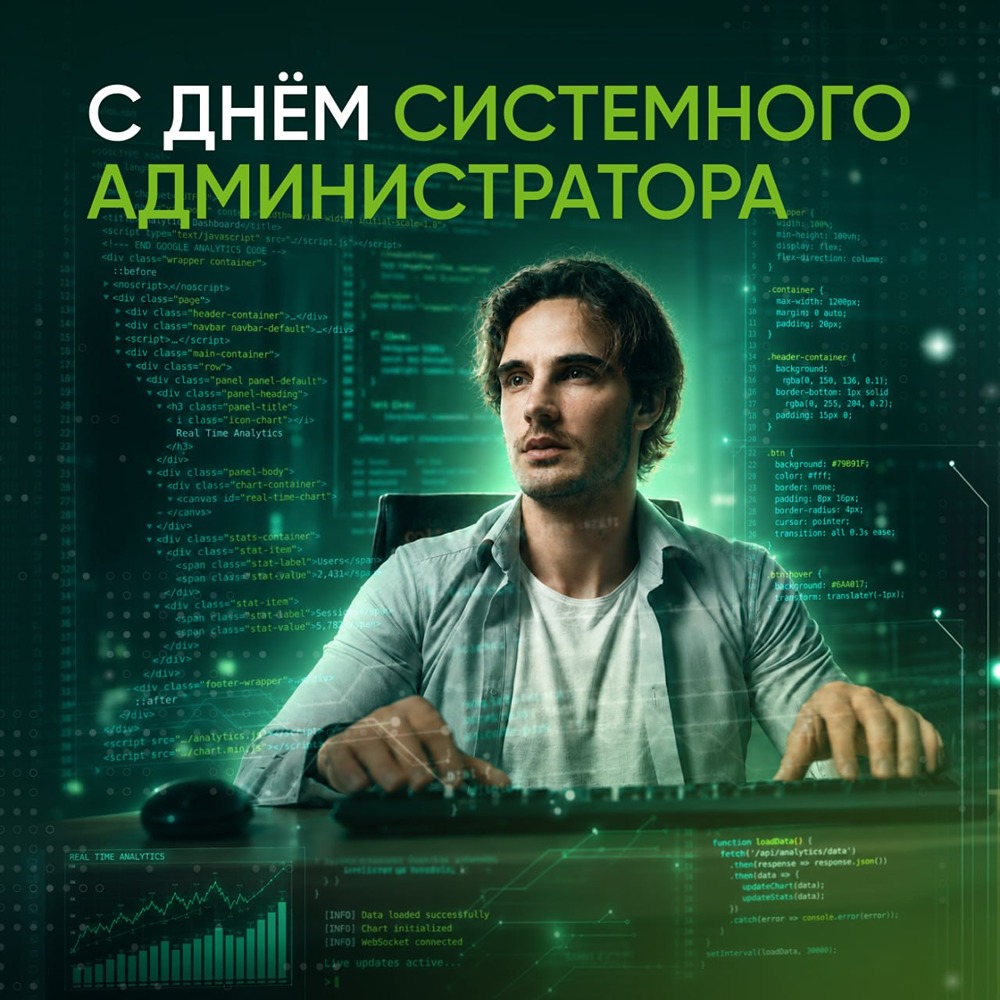 С Днём сисадмина: спасибо за терпение и бесперебойную работу
