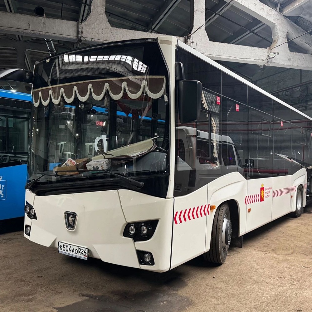 Низкопольные автобусы «КАМАЗ» вышли на маршрут № 14 в Красноярске