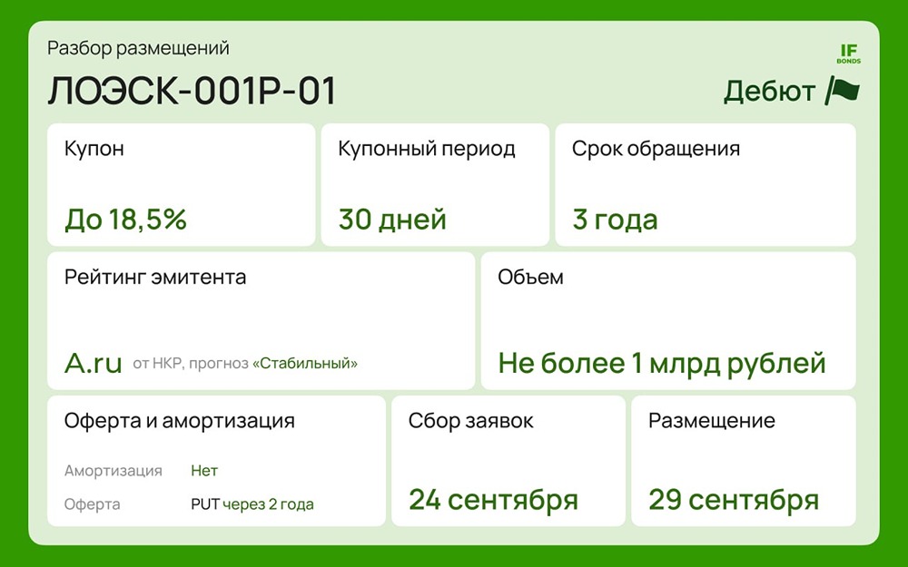 Облигации ЛОЭСК: стоит ли брать дебютный выпуск с доходностью 20%