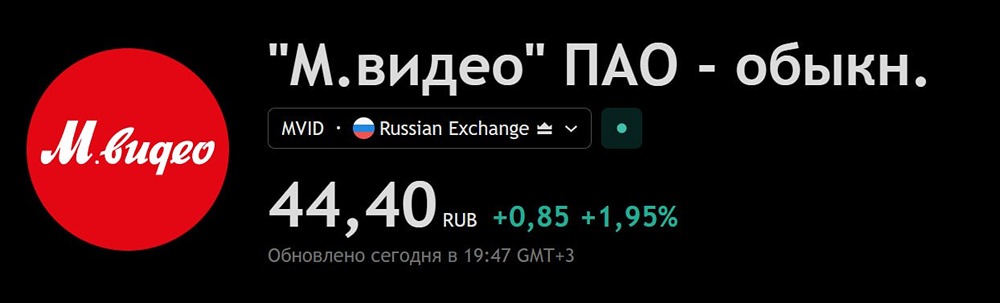 Почему акции М.Видео выросли на 8% после допки