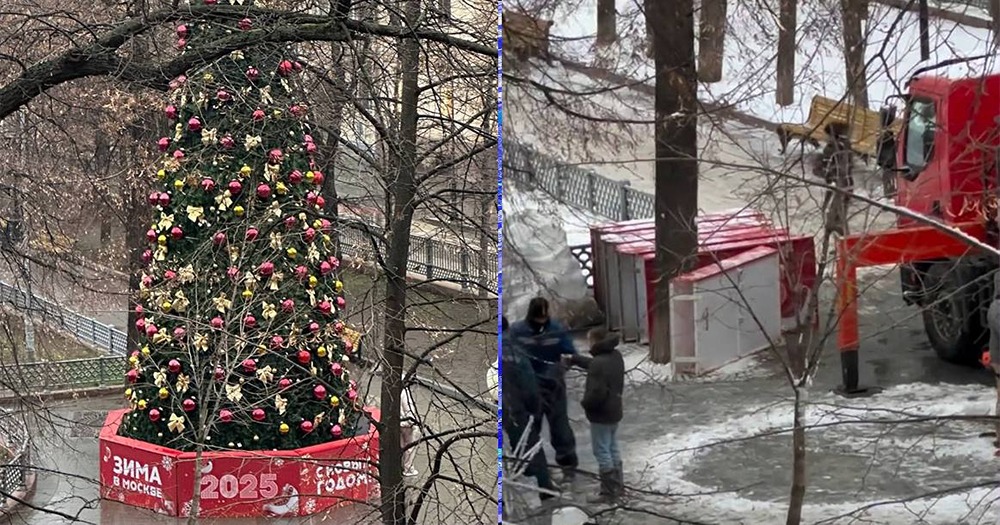 На Патриарших улицах обещали установить «достойную» ёлку