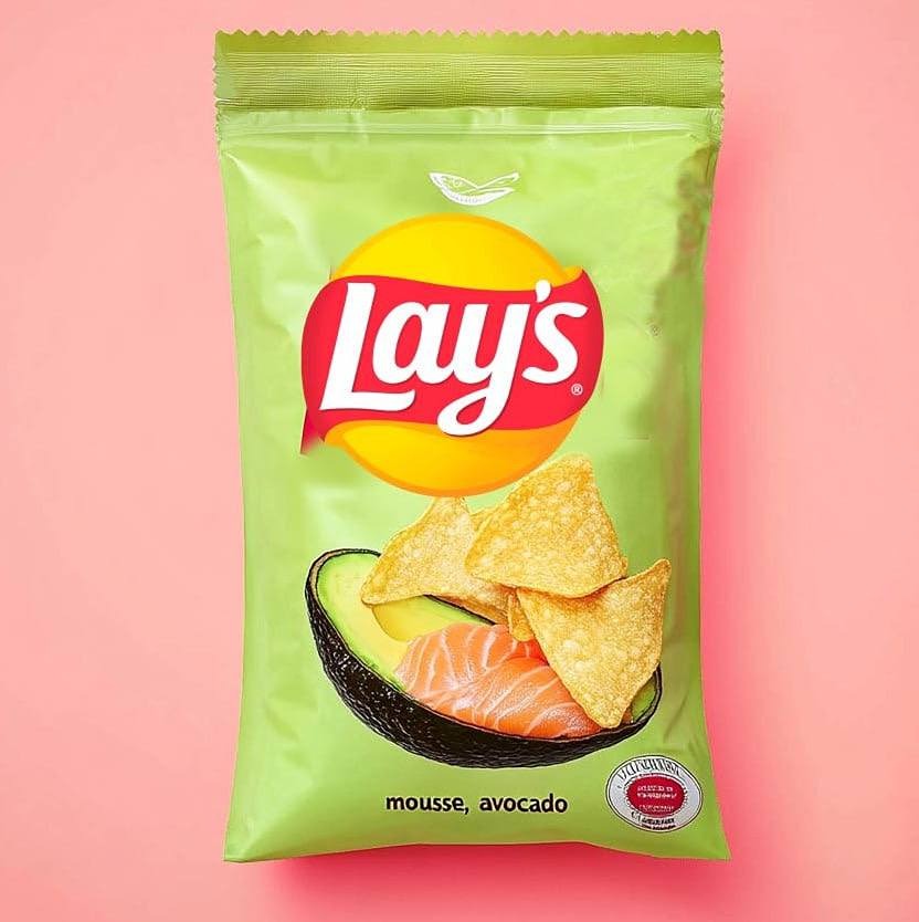 В России появятся чипсы Lay's со вкусом мусса из лосося и авокадо