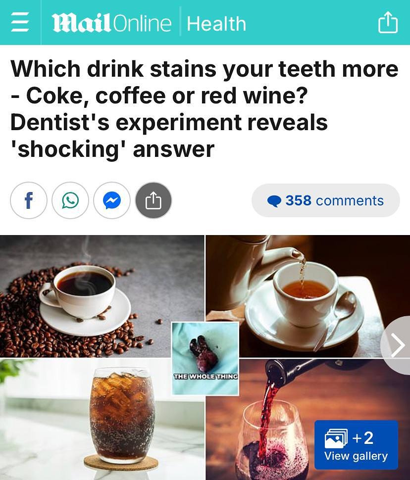 Красное вино и кола оказывают на зубы наиболее разрушительное воздействие