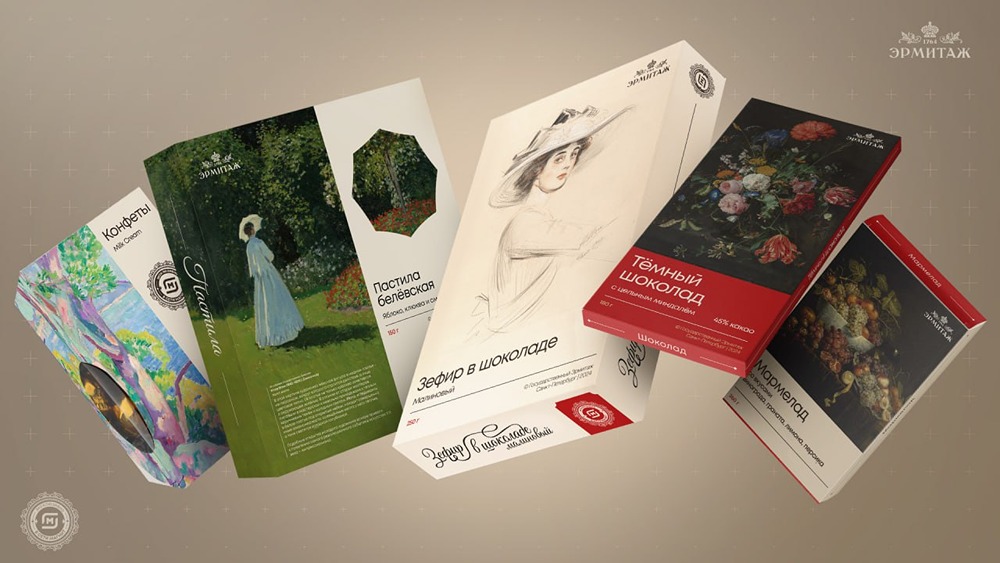 Магнит совместно с Эрмитажем представил стильную коллекцию сладостей