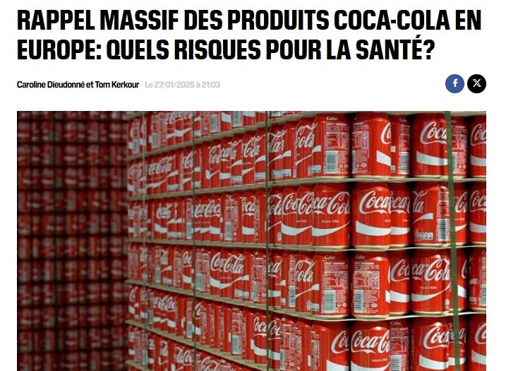 Перехимичили: Coca-Cola из Европы может быть опасна из-за токсичного хлората