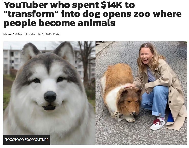 В Японии открылся зоопарк, в котором посетители могут перевоплощаться в животных