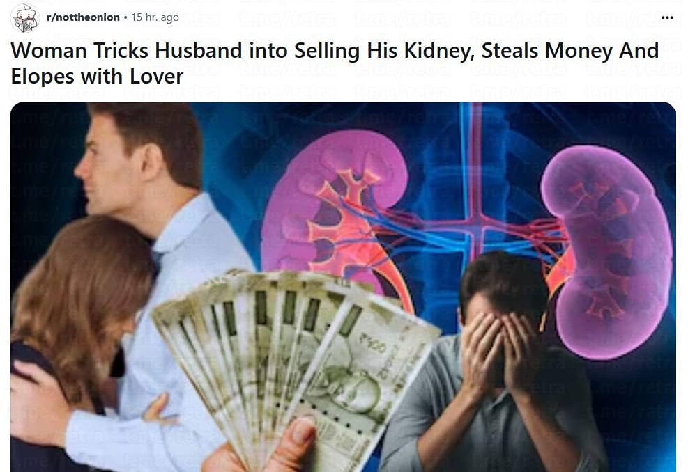 В Индии женщина убедила своего мужа продать почку, чтобы оплатить учёбу дочери