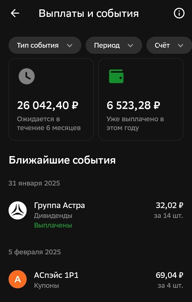 Можно подвести итог января - 6523 рубля