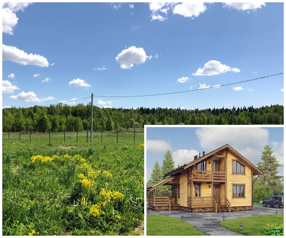 Дом с участком, готовый к заселению.