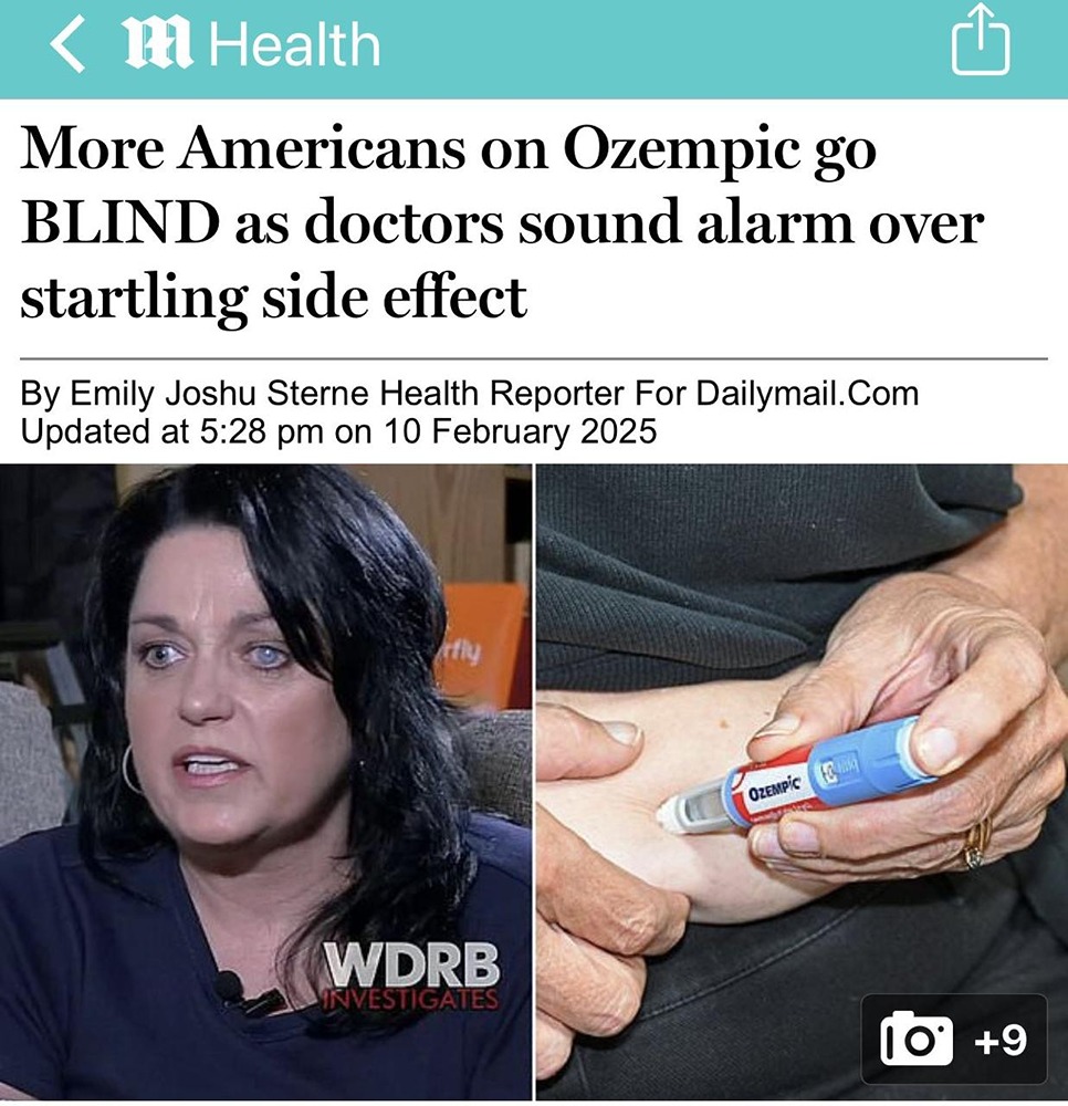 Препарат «Оземпик» способен вызвать потерю зрения, предупреждают специалисты