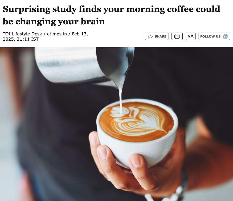 Исследование: кофе негативно влияет на работу мозга