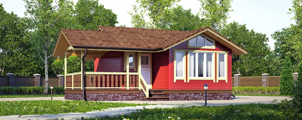 Одноэтажная баня «Тайга 1»