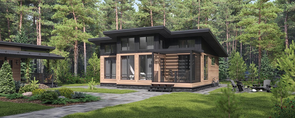 Одноэтажный коттедж «Акварель 2»