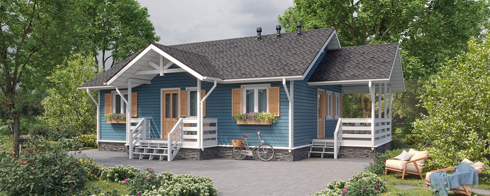 Одноэтажный коттедж «Витязь М 6»