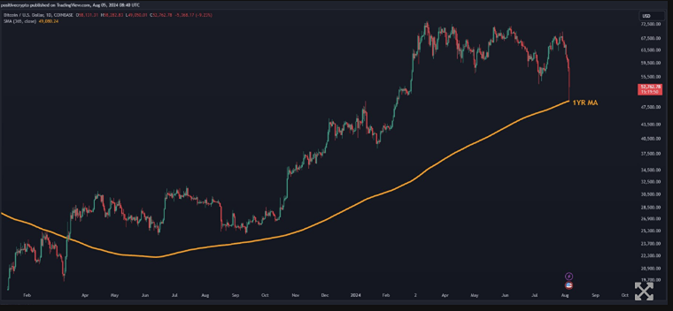 Рыночная капитализация криптовалюты зафиксировала самое большое ежедневное падение с 2022 года