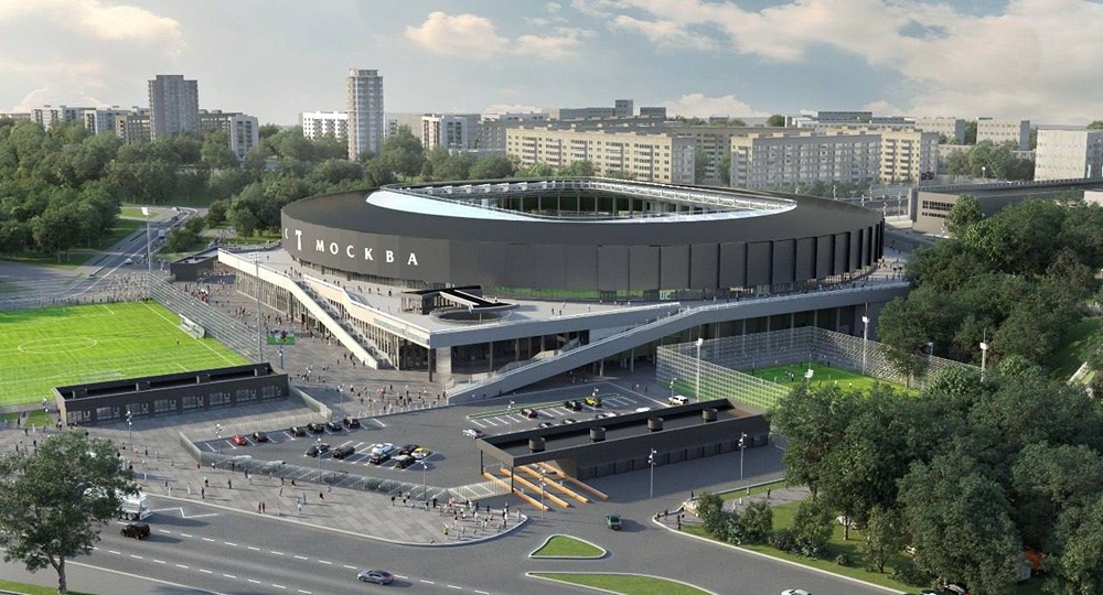 На рендерах стадион «Торпедо» и территория вокруг него после того, как работы по реконструкции будут завершены