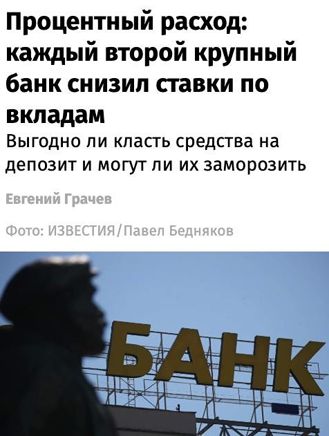 Ставки по вкладам