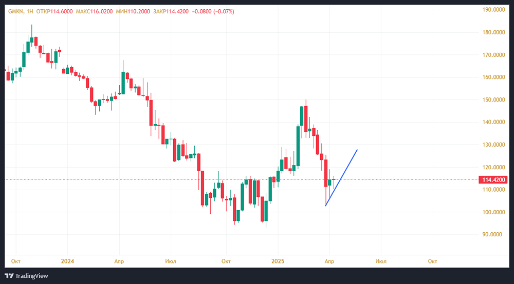 Когда начнётся рост стоимости акций компании «Норникель»?