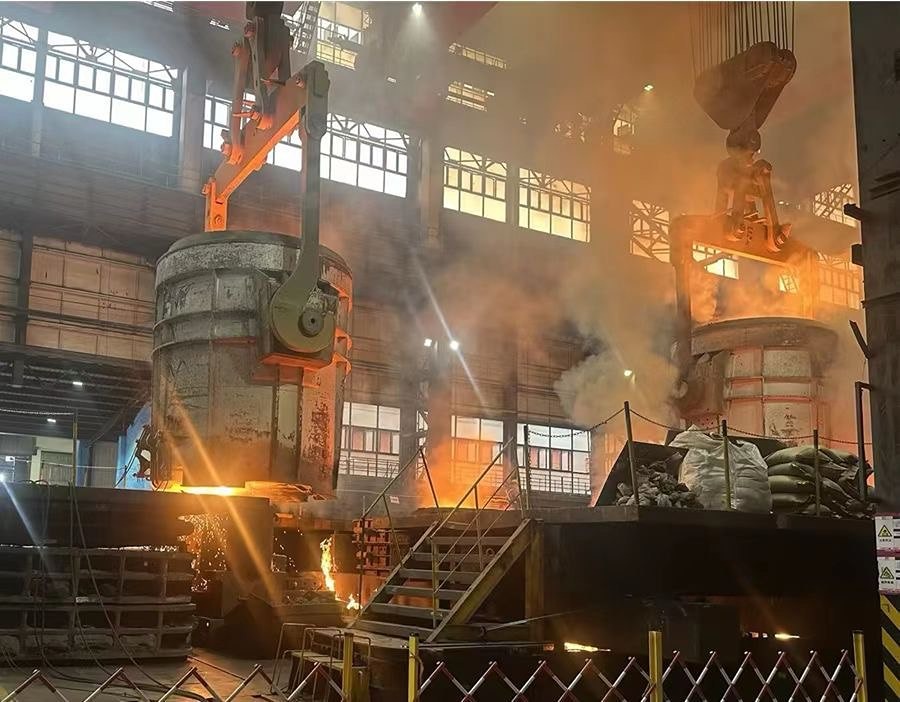 Как прошла отливка станины в Китае для Ашинского металлургического завода?