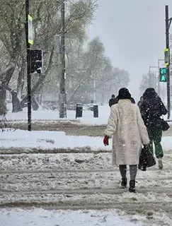 Где сегодня выпал снег?