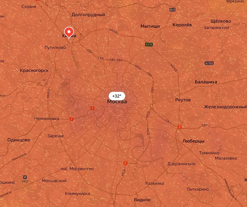 На Москву надвигается аномальная жара