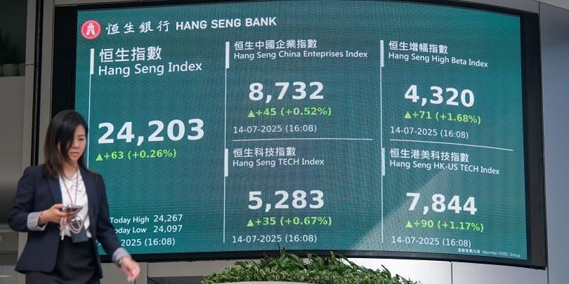 Гонконгский индекс Hang Seng вырос до максимума за три года