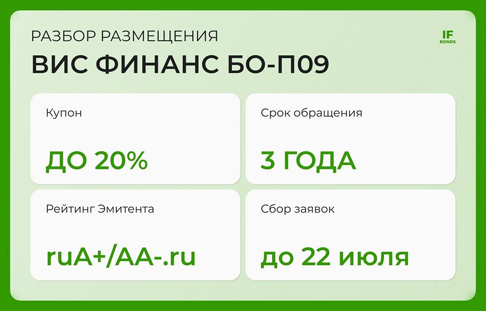 Новый выпуск ВИС Финанс: доходность до 21,94%, надежный эмитент и риски в отрасли — стоит ли инвестировать?