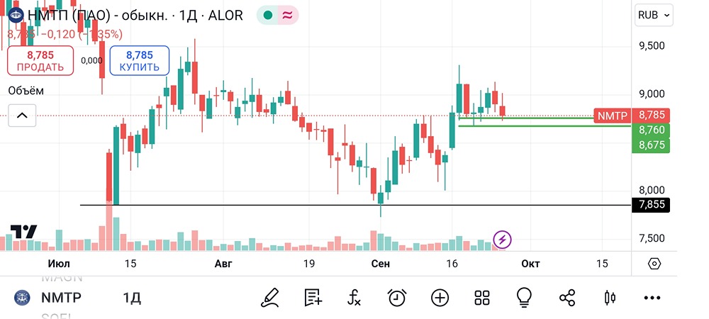 Анализ и аналитика акций НМТП. Мнение трейдера и эксперта. Прогноз цены.