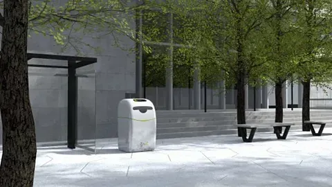 В Китае представили умные роботизированные урны с ИИ